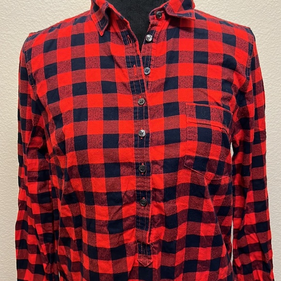 J.Crew long sleeve checkered flannel - Picture 2 of 4